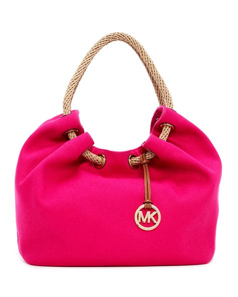 michael kors big pink bag